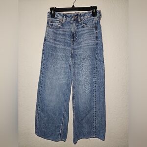 American Eagle Super High Rise Wide Leg Jeans